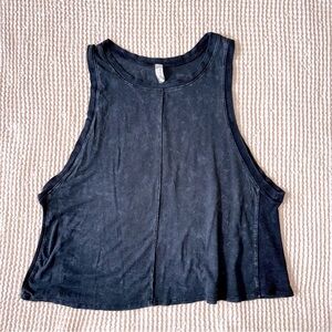 Free people muscle tank top blue size small